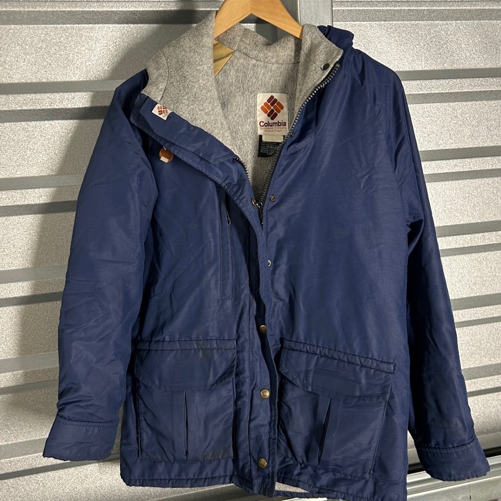 VINTAGE Columbia Jacket Mens Medium Blue Thinsulate Parka Gorpcore Hiking Coat
